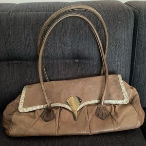 Authentic Kenzo vintage leather shoulder handbag